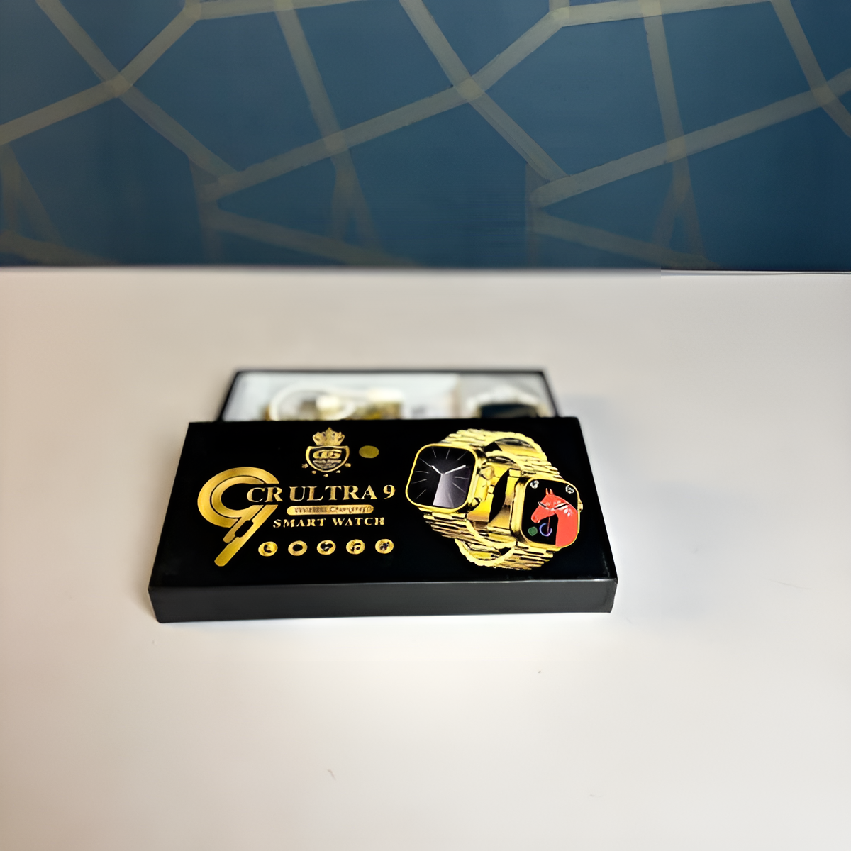 Cr Ultra 09 Smartwatch – Wireless Charging, Heart Rate & Sleep Tracker, Long Battery Life