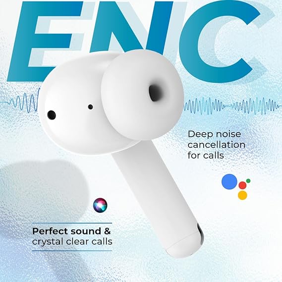 pTron Basspods P481 TWS Earbuds: 60H Playtime, AI-ENC Calls, BT 5.3, Touch, Type-C