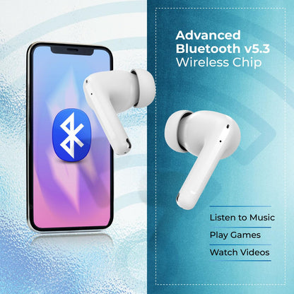 pTron Basspods P481 TWS Earbuds: 60H Playtime, AI-ENC Calls, BT 5.3, Touch, Type-C