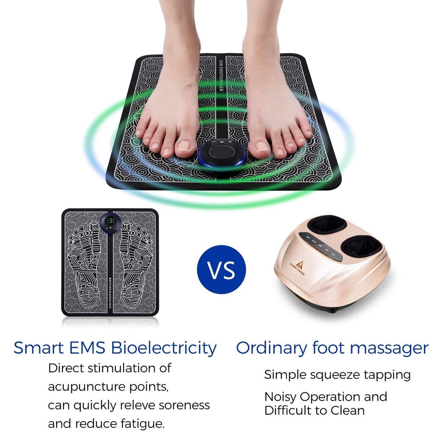 EMS Foot Massager Mat – Portable Relief for Tired Feet