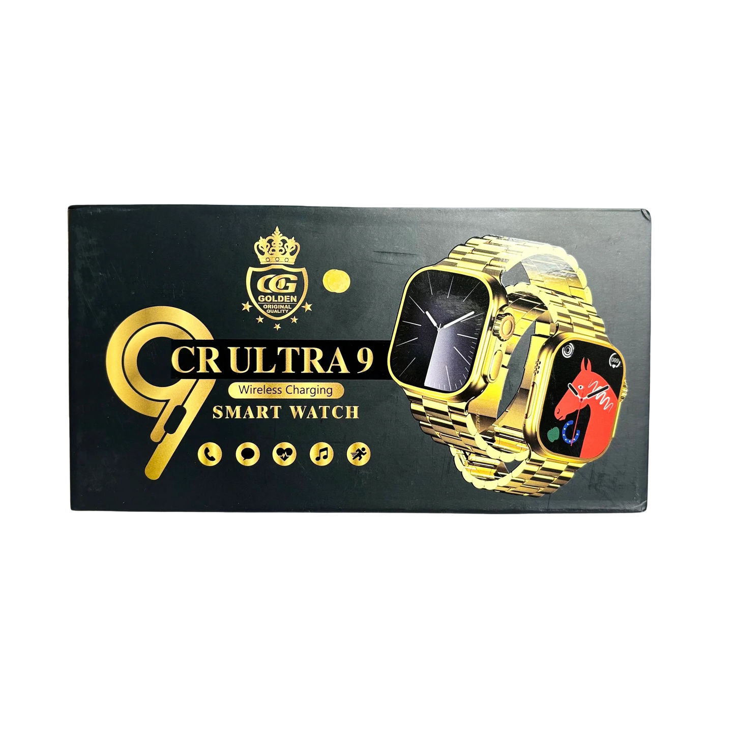 Cr Ultra 09 Smartwatch – Wireless Charging, Heart Rate & Sleep Tracker, Long Battery Life