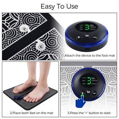 EMS Foot Massager Mat – Portable Relief for Tired Feet